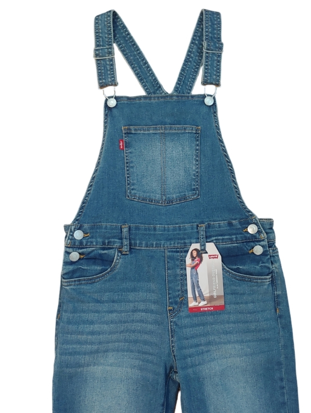 Levi's Blue Classic Denim Girl's Overalls Size 14 NWT - Picture 5 of 15